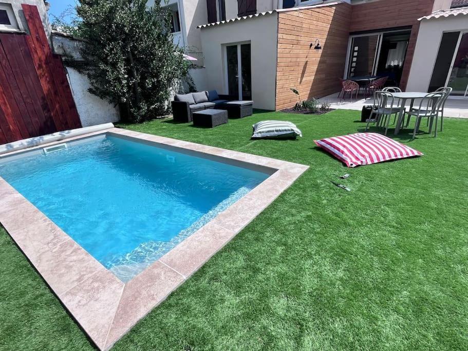 Maison Climatisee, Piscine, A 5 Minutes Des Grands Buffets Narbonne Extérieur photo
